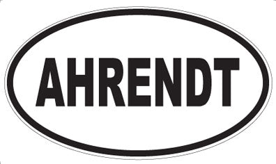 AHRENDT - Oval Sticker