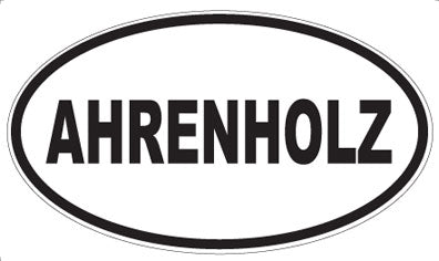 AHRENHOLZ - Oval Sticker