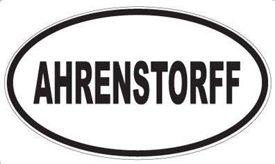 AHRENSTORFF - Oval Magnet