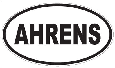 AHRENS - Oval Magnet