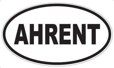 AHRENT - Oval Magnet