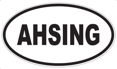 AHSING - Oval Sticker