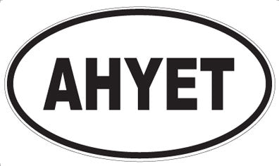 AHYET - Oval Sticker