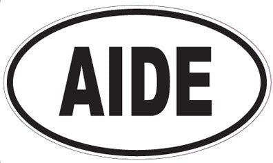 AIDE - Oval Sticker