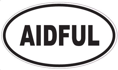 AIDFUL - Oval Sticker