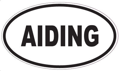 AIDING - Oval Sticker
