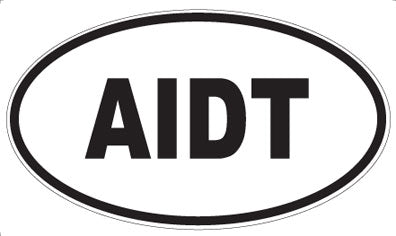 AIDT - Oval Sticker
