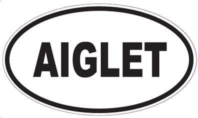 AIGLET - Oval Sticker
