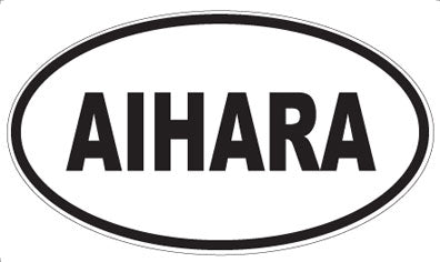 AIHARA - Oval Sticker
