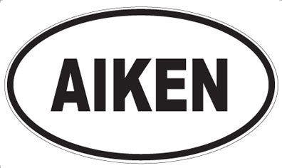 AIKEN - Oval Sticker