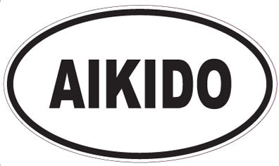 AIKIDO - Oval Sticker