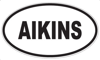 AIKINS - Oval Magnet