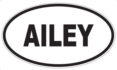 AILEY - Oval Sticker