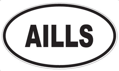 AILLS - Oval Sticker