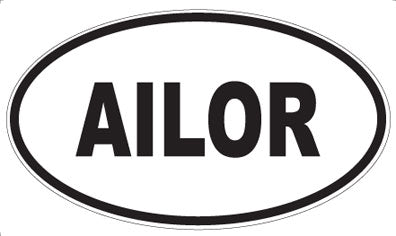 AILOR - Oval Sticker