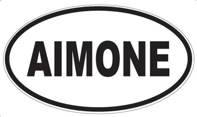 AIMONE - Oval Sticker