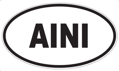 AINI - Oval Sticker