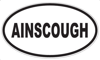 AINSCOUGH - Oval Sticker