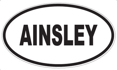 AINSLEY - Oval Magnet
