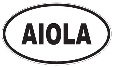 AIOLA - Oval Sticker