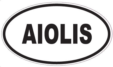 AIOLIS - Oval Sticker