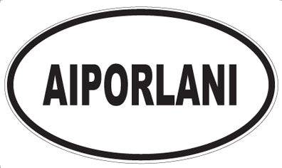 AIPORLANI - Oval Magnet