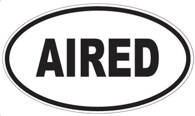 AIRED - Oval Magnet
