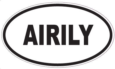 AIRILY - Oval Sticker