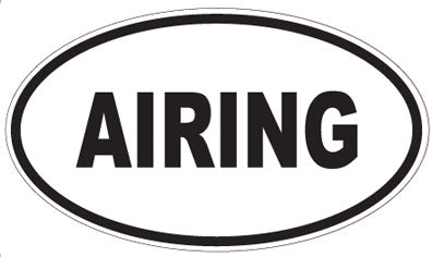 AIRING - Oval Sticker