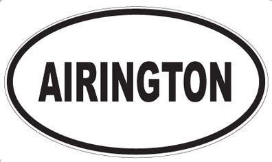 AIRINGTON - Oval Sticker