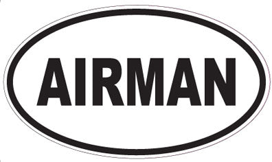 AIRMAN - Oval Sticker