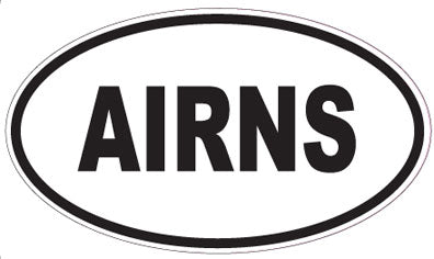 AIRNS - Oval Magnet