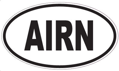 AIRN - Oval Sticker
