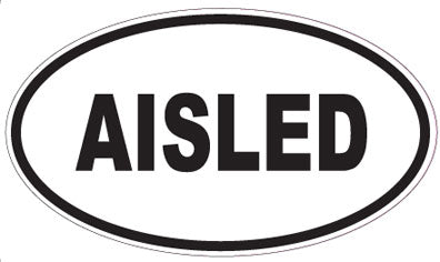AISLED - Oval Sticker