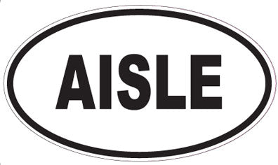 AISLE - Oval Magnet