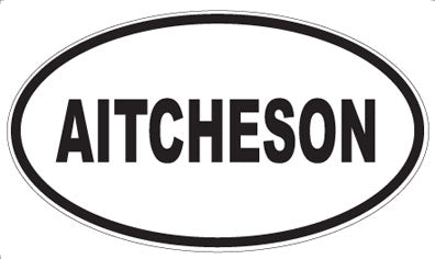 AITCHESON - Oval Magnet