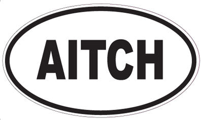 AITCH - Oval Magnet