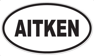 AITKEN - Oval Sticker