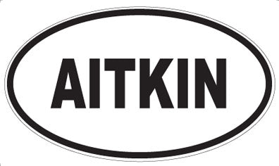 AITKIN - Oval Sticker