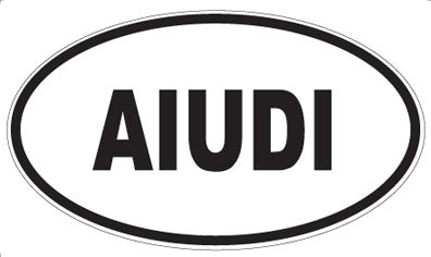 AIUDI - Oval Magnet
