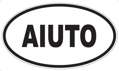 AIUTO - Oval Magnet