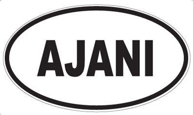 AJANI - Oval Magnet