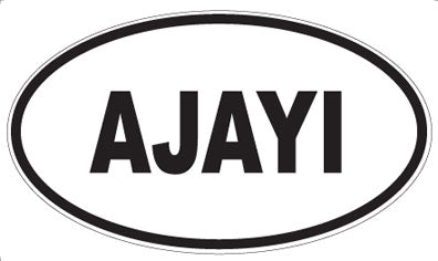 AJAYI - Oval Sticker