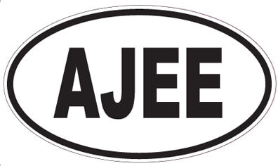 AJEE - Oval Sticker