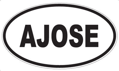 AJOSE - Oval Sticker