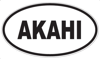AKAHI - Oval Sticker