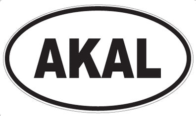 AKAL - Oval Sticker