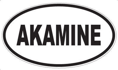 AKAMINE - Oval Sticker