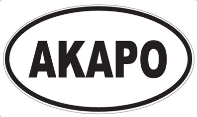 AKAPO - Oval Sticker