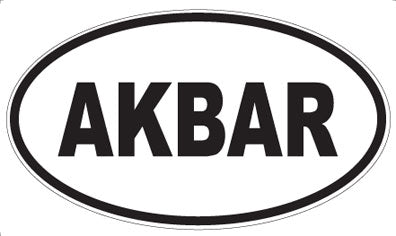 AKBAR - Oval Sticker